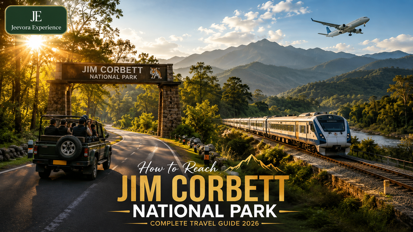 How to Reach Jim Corbett National Park by Road Train and Air - Complete Travel Guide by Jeevora Experience
