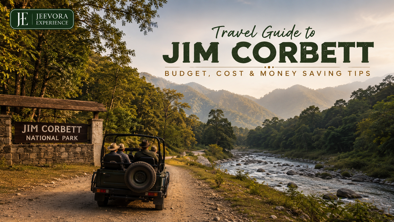 Jim Corbett safari jeep during a wildlife tour with complete trip cost guide.