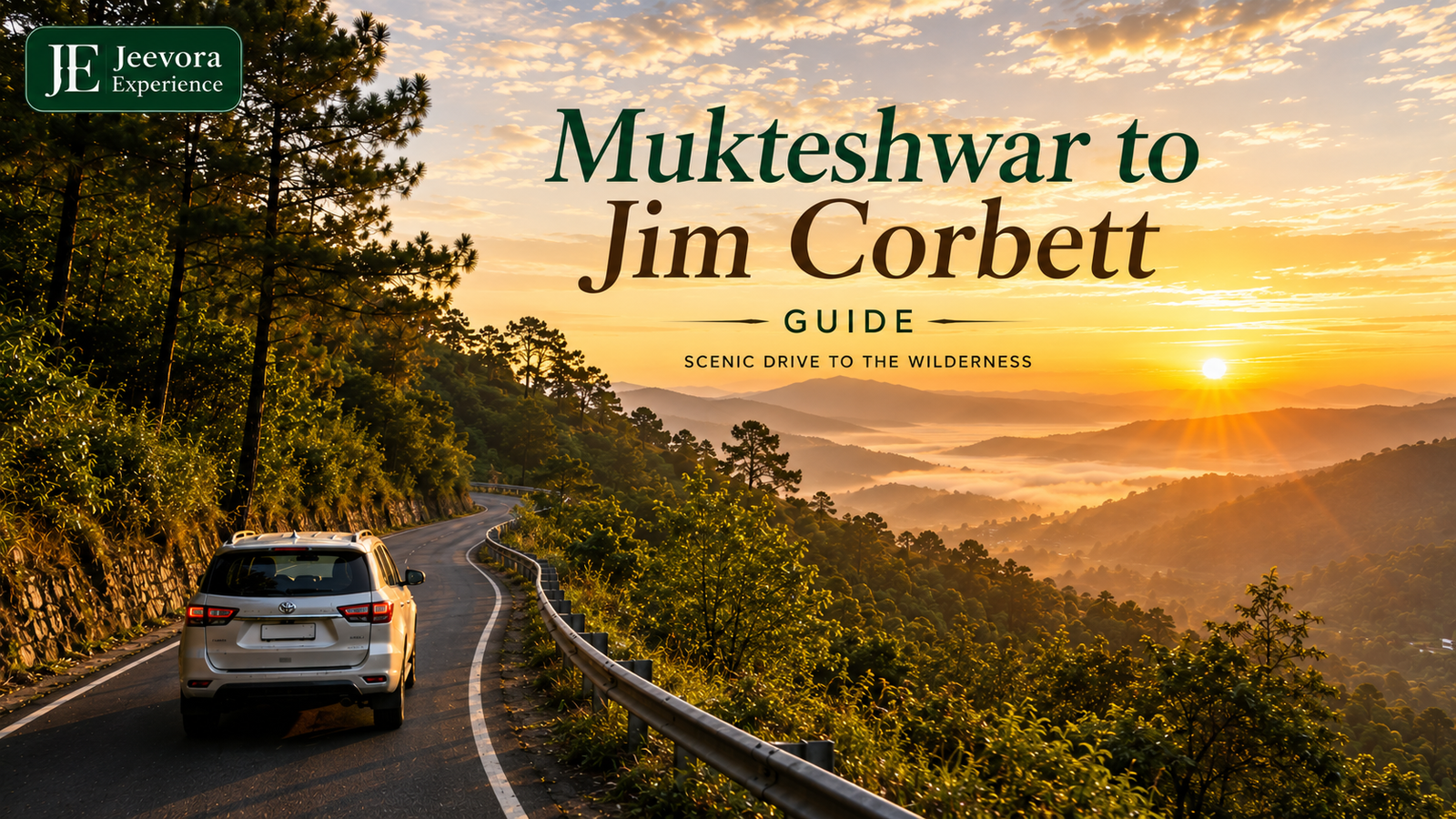 Mukteshwar to Jim Corbett road route through Uttarakhand hills