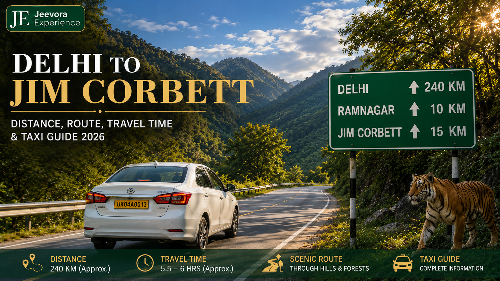 Delhi to Jim Corbett distance 2026 route and travel guide