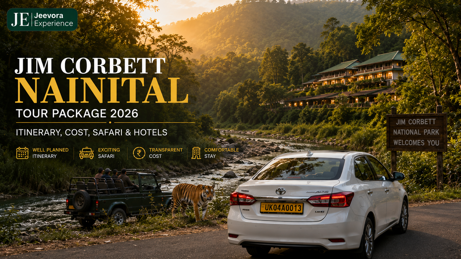 Jim Corbett Nainital tour package 2026 with safari and mountain travel