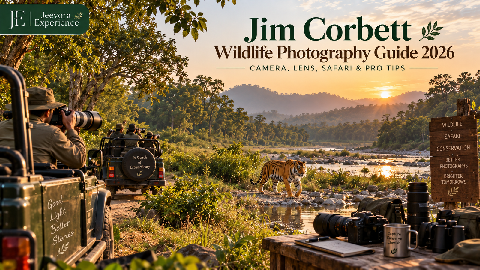Jim Corbett wildlife photography during a safari with telephoto camera