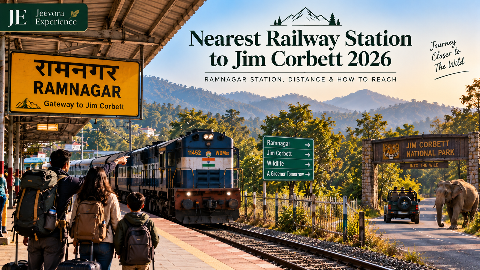 Ramnagar Railway Station nearest railway station to Jim Corbett