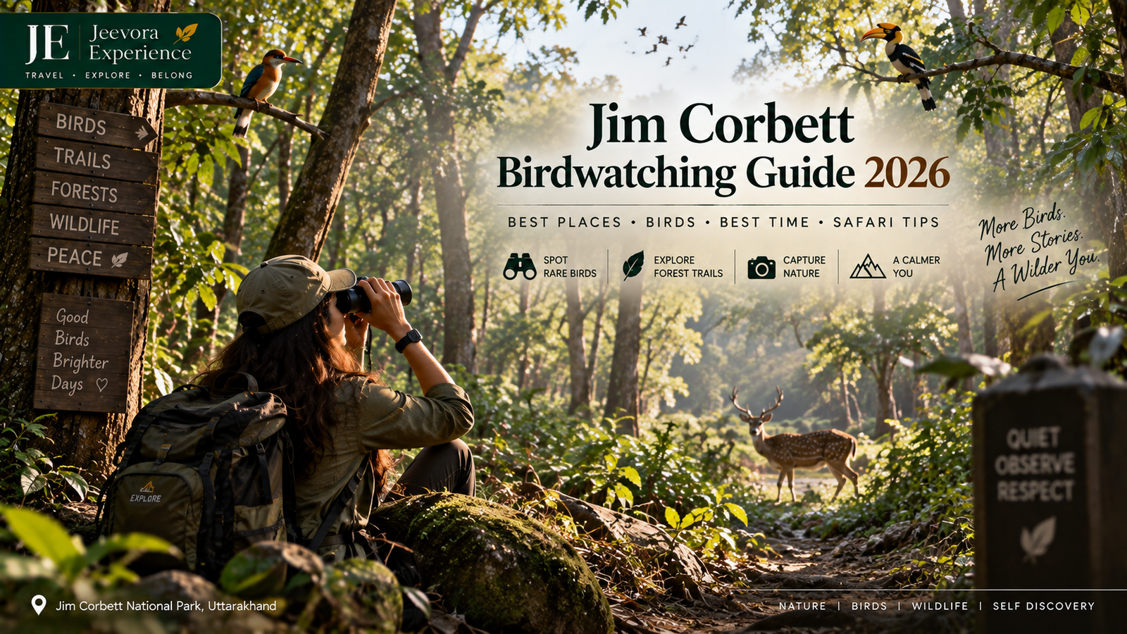 Jim Corbett Birdwatching Guide 2026 – Best Birdwatching Spots & Wildlife Experience