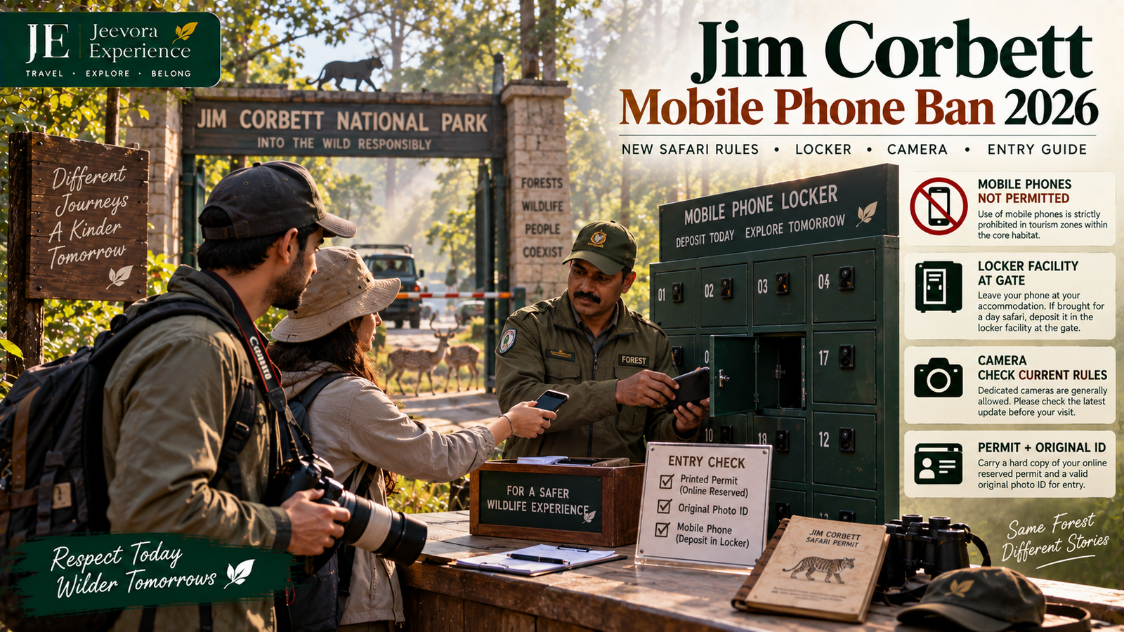 Jim Corbett Mobile Phone Ban 2026 – New Safari Rules and Entry Guide
