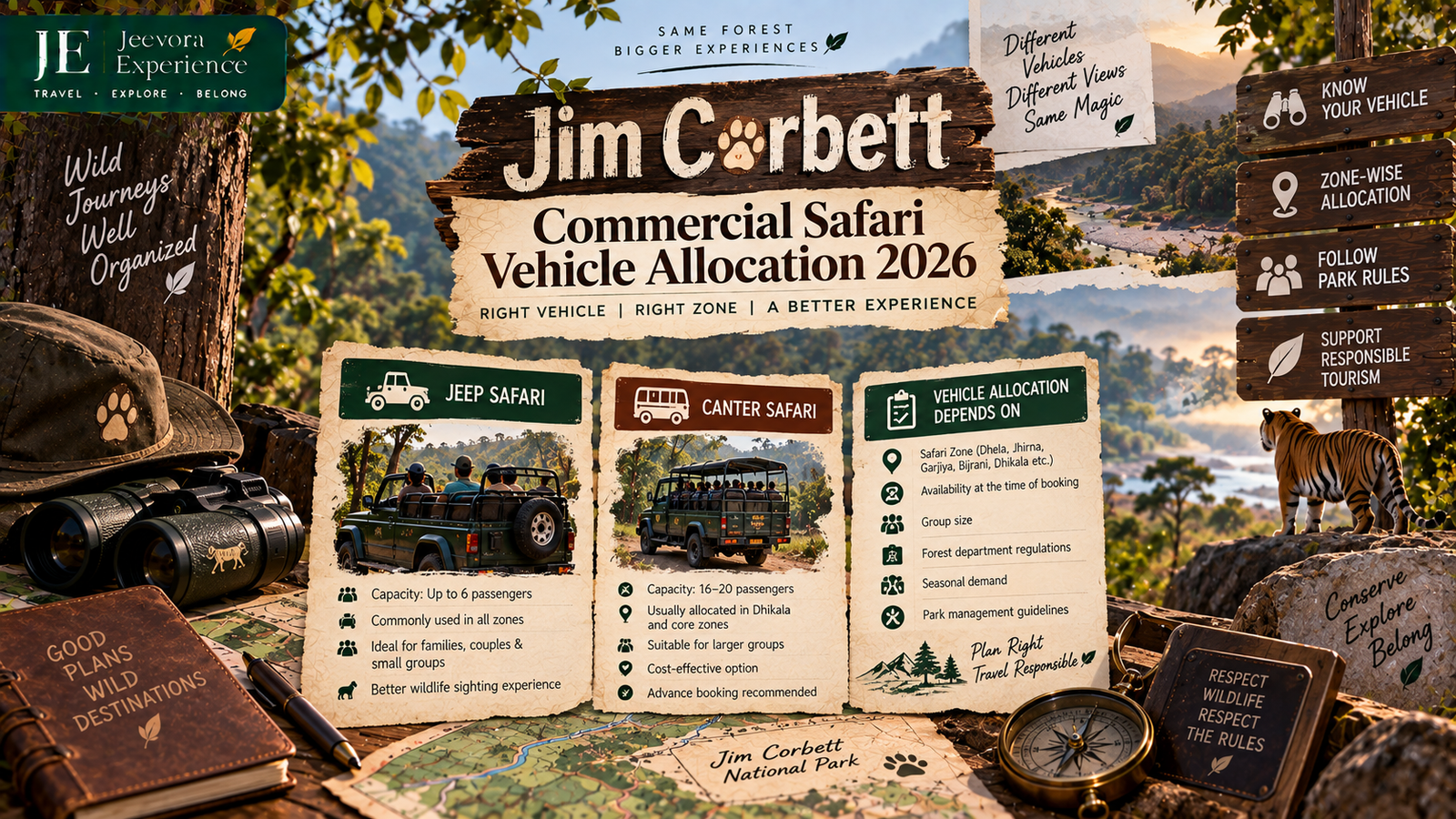 Jim Corbett commercial safari vehicle allocation 2026 guide