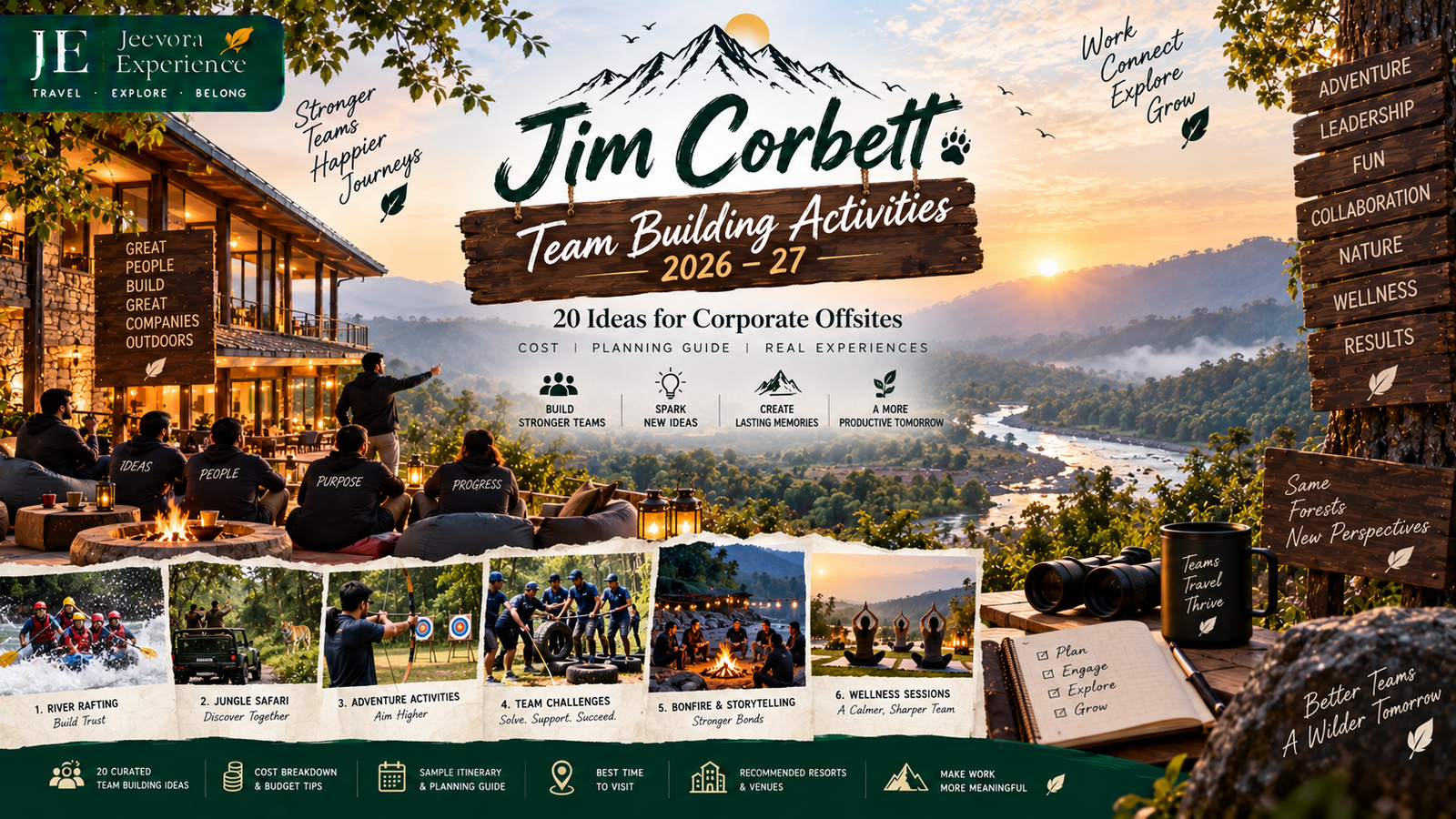 Jim Corbett team building activities 2026-27 for corporate offsite groups