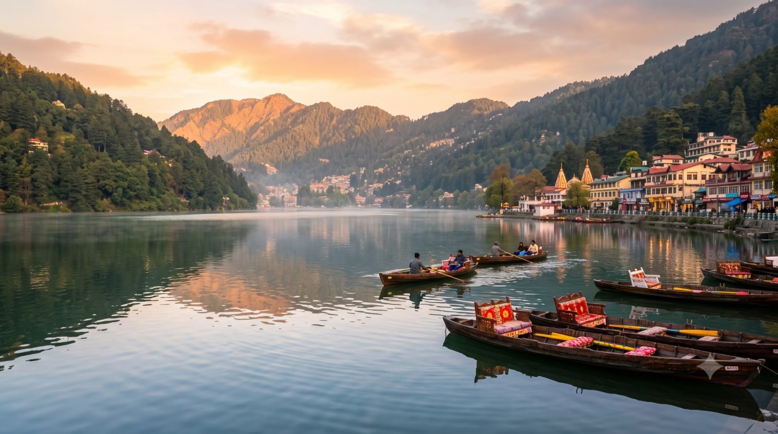 Beautiful Naini Lake with Mountains in Nainital Uttarakhand photo 3