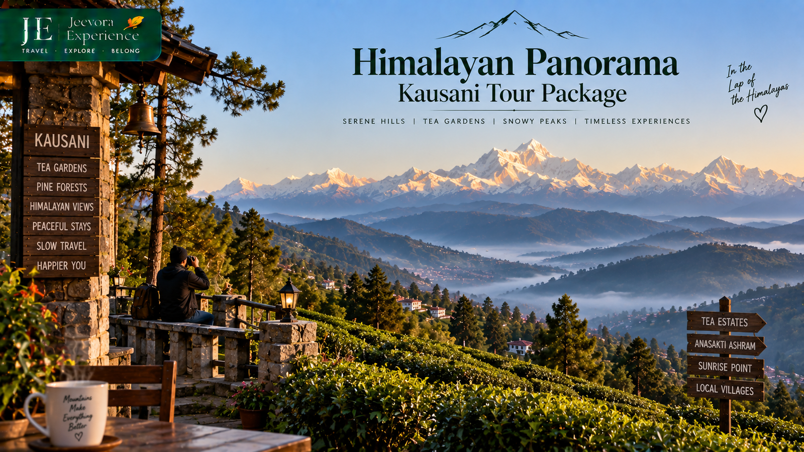 Kausani Tour Package 3 Days 2 Nights with Himalayan Sunrise Views